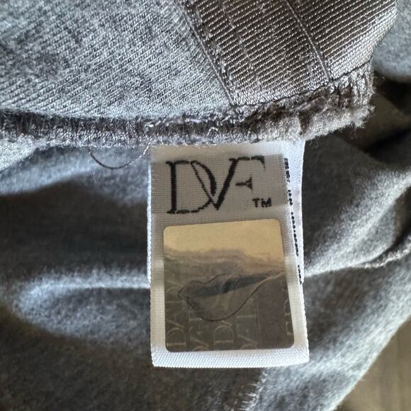 Diane Von Furstenberg DVF “Bentley” Grey Ruched Bodycon Dress | Size S - Picture 9 of 9